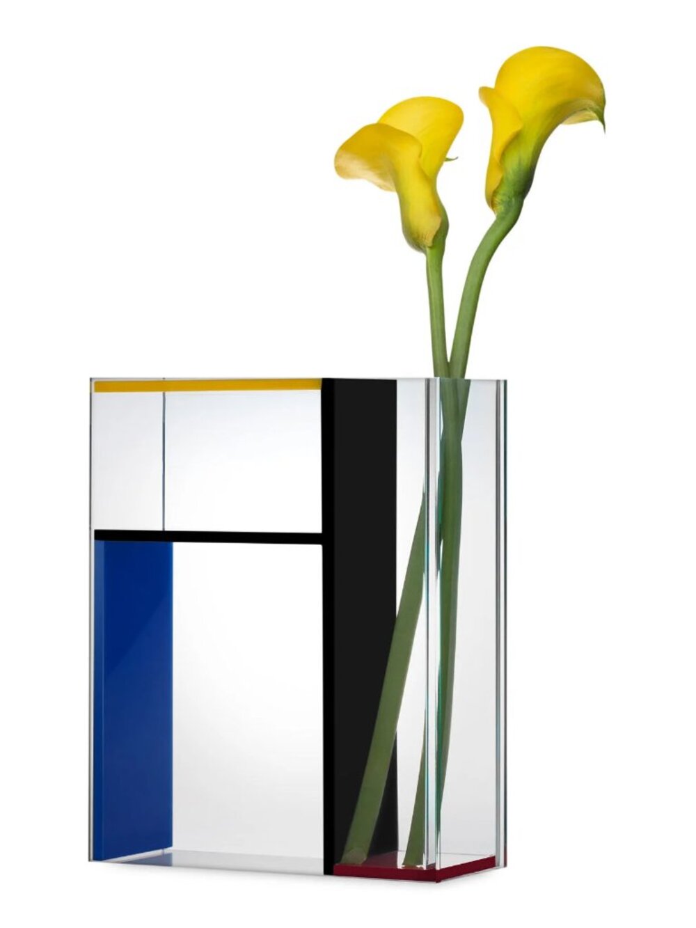 MoMA Frank Kerdil Primary Mondri Vase 3 in 1 Acrylic Pop Art Style Vase, NEW - Picture 3 of 5